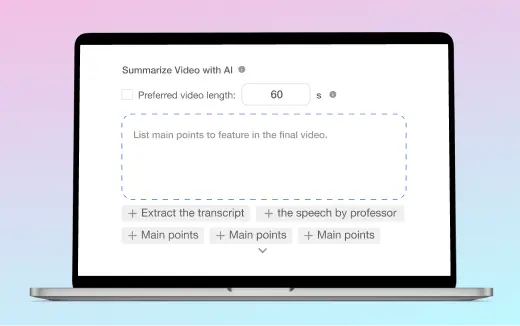 Screenshot of Visla's AI Video Summary feature, providing AI-generated summaries of video content.